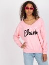 Bluza-FA-BL-7754.55P-jasny różowy rozmiar - ONE SIZE