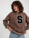 Bluza-RV-BL-8372.04P-brązowy rozmiar - ONE SIZE