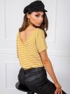 T-shirt-TP-TS-5480.97P-biało-żółty rozmiar - L