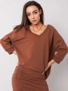 Bluza-RV-BL-5676.09-ciemny brązowy rozmiar - L/XL
