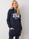 Bluza-RV-BL-6676.67-granatowy rozmiar - M
