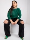Bluzka-RV-BZ-6640.86-ciemny zielony rozmiar - 2XL