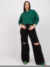 Bluzka-RV-BZ-6640.86-ciemny zielony rozmiar - 3XL