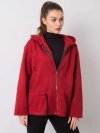 Płaszcz-MI-PL-24512.00X-bordowy rozmiar - ONE SIZE