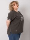 Bluzka-RV-BZ-6496.32P-ciemny khaki rozmiar - ONE SIZE