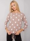 Bluzka-RV-BZ-7250.31P-ciemny bezowy rozmiar - S