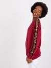 Bluza-RV-BL-7458.16-bordowy rozmiar - L