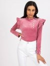 Bluzka-DHJ-BZ-6533A.44P-ciemny różowy rozmiar - ONE SIZE