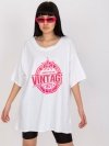 T-shirt-DHJ-TS-6862.24X-biało-różowy rozmiar - ONE SIZE