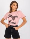 T-shirt-FA-TS-7677.91P-jasny różowy rozmiar - ONE SIZE