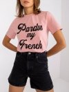 T-shirt-FA-TS-7677.91P-jasny różowy rozmiar - ONE SIZE