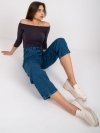 Spodnie jeans-RO-SP-2503.64-ciemny niebieski rozmiar - 38