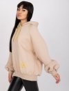Bluza-EM-BL-407.06-beżowy rozmiar - ONE SIZE