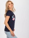 T-shirt-BR-TS-8137-granatowy rozmiar - S