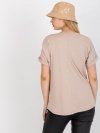 T-shirt-RV-TS-7776.02P-beżowy rozmiar - ONE SIZE