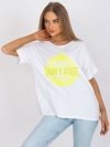 T-shirt-DHJ-TS-6860.26X-biało-żółty rozmiar - ONE SIZE