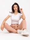 Spodnie-LO-SP-LK-131.53P-beżowy rozmiar - S