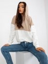 Bluza-RV-BL-8171.30-biało-beżowy rozmiar - L/XL