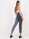 Spodnie jeans-RO-SP-PNT-01-1.70-czarno-niebieski rozmiar - 38