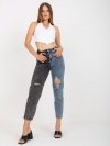 Spodnie jeans-RO-SP-PNT-01-1.70-czarno-niebieski rozmiar - 44