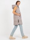 Kamizelka-NM-KZ-P22-6608.98P-ciemny bezowy rozmiar - XL