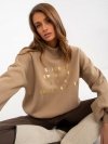 Bluza-EM-BL-643.39X-ciemny bezowy rozmiar - S/M