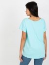 T-shirt-RV-TS-4832.85-mietowy rozmiar - XL