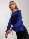 Bluzka-LK-BZ-506877.15X-kobaltowy rozmiar - 42