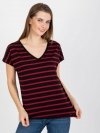 T-shirt-RV-TS-8567.26-czarno-czerwony rozmiar - L