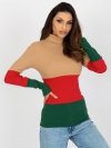 Bluzka-RV-BZ-8465-1.08P-camelowy rozmiar - ONE SIZE
