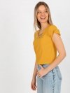 Bluzka-LK-BZ-505783.50P-ciemny żółty rozmiar - 36