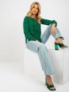 Bluzka-LK-BZ-506673.36-ciemny zielony rozmiar - 36