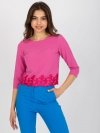 Bluzka-LK-BZ-505970.33P-ciemny różowy rozmiar - 40