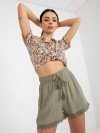 Szorty-D73760M62233KB-khaki rozmiar - XS