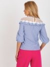 Bluzka-LK-BZ-509336.55P-biało-niebieski rozmiar - ONE SIZE