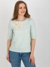 Bluzka-LK-BZ-506609.77-mietowy rozmiar - 38