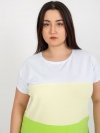 Bluzka-RV-BZ-8778.48-biało-żółty rozmiar - ONE SIZE