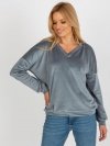 Bluza-RV-BL-8441.07P-szaro-niebieski rozmiar - ONE SIZE