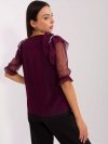 Bluzka-LK-BZ-506682.26P-ciemny fioletowy rozmiar - 42