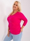 Bluzka-RV-BZ-9143.87P-fuksjowy rozmiar - ONE SIZE