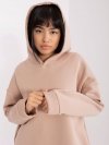 Bluza-RV-BL-8042.00P-ciemny bezowy rozmiar - M