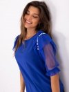 Bluzka-LK-BZ-506682.26P-kobaltowy rozmiar - 38