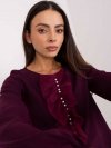 Bluzka-LK-BZ-506673.36-ciemny fioletowy rozmiar - 36