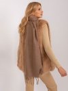 Szalik-AT-SZ-23185.62P-ciemny brązowy rozmiar - ONE SIZE