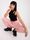 Spodnie dresowe-EM-DR-554.27P-jasny różowy rozmiar - S