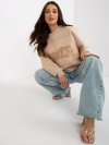 Bluza-FA-BL-8127.80P-jasny beżowy rozmiar - ONE SIZE