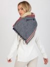 Chustka-AT-CH-14201-1.77P-granatowo-czerwony rozmiar - ONE SIZE