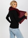 Szalik-AT-SZ-3710.88-czarno-czerwony rozmiar - ONE SIZE