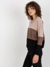Bluza-RV-BL-8328.34X-czarno-beżowy rozmiar - L/XL