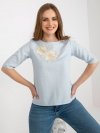 Bluzka-LK-BZ-506609.77-jasny niebieski rozmiar - 40